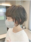 ショートボブ  パーマ