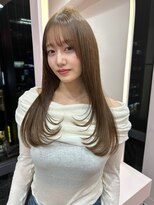 ボタン シブヤ(VOTAN SHIBUYA)&nbsp;韓国ヘア/顔まわりカット/前髪あり/顔まわりレイヤーカット