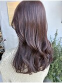 ブリーチなし ラベンダーベージュ フェミニンロング 【20/30代】