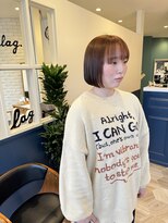 ラグ バイ シゲルカットクラブ 神田久志本店(lag)&nbsp;オレンジボブ×ワイドバング