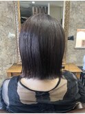切りっぱなしボブ