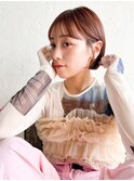 ボブルフ_ネビージュ_小顔_ワンレン_黒髪_白髪ぼかし_前髪