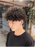 マッシュメンズパーマ/波巻きスパイラルパーマ/波巻きパーマ