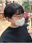 黒髪暗髪大人かわいい耳掛けハンサムショート☆20代30代40代