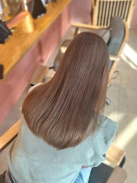 ソトエアンドマーブ 久喜店(SOTOE&marbb) ブリーチ1回でできるだけ明るめミルクティー