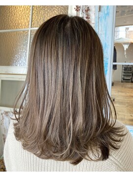 ヘアーカラーサロン ノーチェ(Hair Color Salon noce) 大人ハイライト×マットベージュ