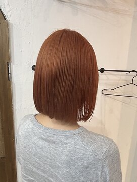 シーン(hair design SCENE) オレンジブラウン/ボブ