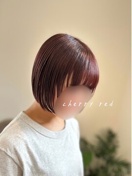 ヘアサロン エスプリ(hair salon esprit) ミニボブ/ボブレイヤー/チェリーレッド