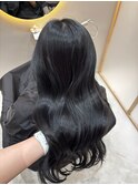 暗髪透明感ブルーブラック