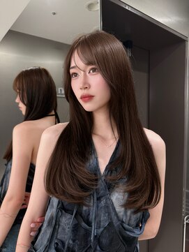 ジーナ 高田馬場(Zina) chocobrown × layercut