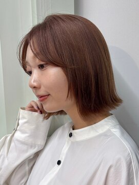 ガーデン 銀座(GARDEN) ボブ ボブレイヤー 顔まわり シースルーバング