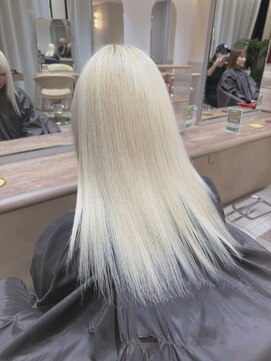 ジーナ 渋谷本店(Zina) 髪質改善＊ホワイトブロンド＊【Zina渋谷本店】