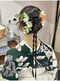 卒業式ヘアセット