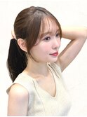＊20代30代40代◎小顔薄め前髪2wayバング顔まわりレイヤー
