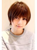 黒髪アッシュ☆うざばんぐが可愛いマッシュショート