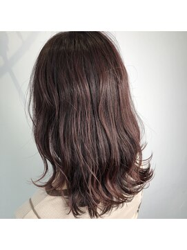 テクライズ 豊橋店(TECHRISE) モーブピンク×さくらピンクインナーカラー