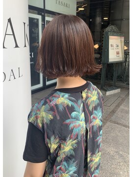 アクシス 栄ガスビル店(`AXIS) 外ハネミニボブ