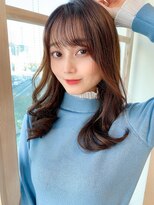 アフロート ディル(AFLOAT D'L)&nbsp;大人かわいい♪小顔カットオリーブカラーセミウェットウェーブ