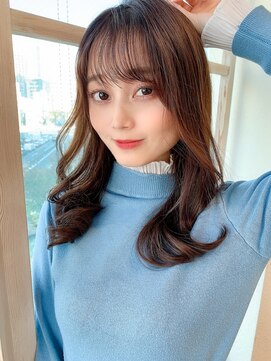 アフロート ディル(AFLOAT D'L) 大人かわいい♪小顔カットオリーブカラーセミウェットウェーブ