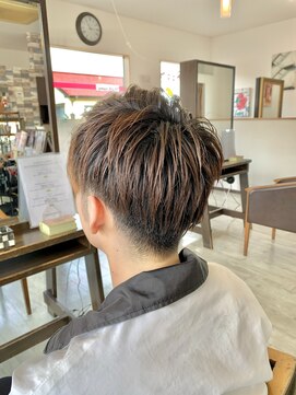 オレンジ(orange) 【orange大分賀来】メンズ刈り上げツーブロックマッシュスタイル