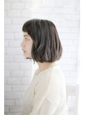 20代30代40代　モードに切りこみざっくりボブ【松山】