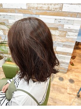ハウオリ ヘアーワークス(Hauoli hair works) オーガニッククレイカラー×ピンクマゼンタ