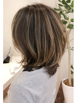 ネックス 表参道本店(nex) ヘルシースタイルハイライト白髪ぼかし白髪染め30代40代50代60代