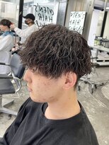 【チリつかないツイストスパイラルパーマ】刈り上げマッシュ