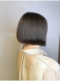 20代30代40代小顔切りっぱなし大人ボブイヤリングカラー