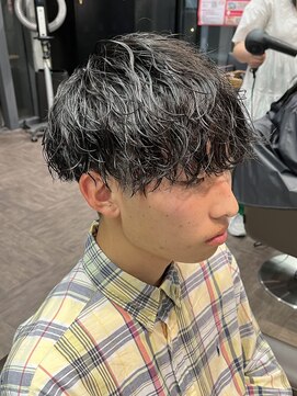 スタイル スマート サロン(STYLE smart salon) STYLE藤沢メンズマッシュ黒髪刈り上げ波巻きスパイラルパーマ