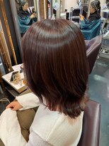 サラジュ 西宮北口店(SARAJU) 【SARAJU 西宮北口店】艶髪レイヤーミディアム/ベリーブラウン