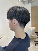 【soy-kufu】MEN'S HAIRアッシュブラックマッシュショート