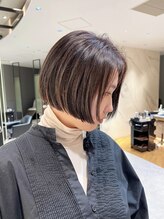 ウノプリール 西梅田ハービスプラザ店(uno pulir)&nbsp;【JUNYA HANDA】ミニボブ×ハイライト