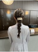 編みおろし/お呼ばれヘアセット/ヘアセット