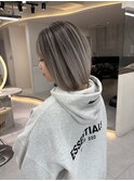 ★ミディアムヘア暗めカラーグランマッシュデザインカラー艶髪★