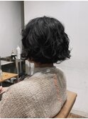 しっかり動きを出すボブパーマ♪