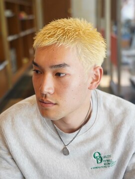 メリケンバーバーショップ コウベ(MERICAN BARBERSHOP KOBE) スパイキーショートa