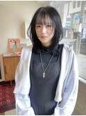 ブリーチなしアッシュカラーミディアムレイヤー