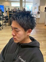 ラファンス 栗林店(LaFENCE) メンズパーマ/色気/束感/アップバング