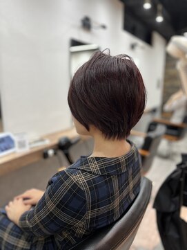 シエル 蒲田店(CIEL) ショートボブ×ボルドー