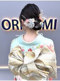 振袖×シニヨン
