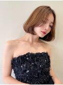 表参道ボブ白髪ぼかしハイライトショートボブカット30代40代