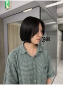 ボブ/透明感カラー/グレージュ