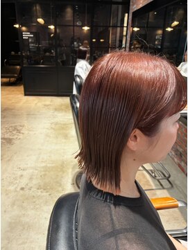 オーガニック アトリエ 大宮(organic+atelier) 髪質改善カラー切りっぱなしボブ×小顔効果◎ひし形シルエット