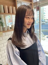 フレイムス ヘアアンドリラックス 吉川店(Frames hair&relax)&nbsp;イルミナカラーでolivebeige