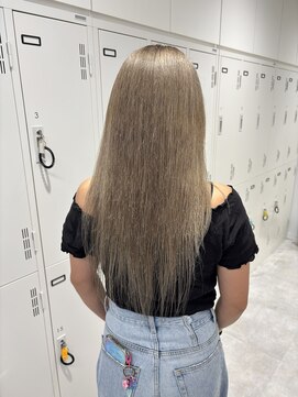 ブラウン(Brown) ミディアムヘア/デザインカラー/フェイスフレーミング/藤沢