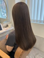 カノエ 福岡香椎店(canoe)&nbsp;オリーブグレージュ 透明感カラー 20代 30代 髪質改善ストレート