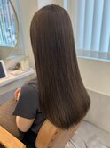 オリーブグレージュ 透明感カラー 20代 30代 髪質改善ストレート