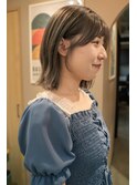 地毛風カラー/ナチュラルレイヤーカット/ショートボブ[船橋]