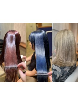 ダメージレスで透明感溢れるダブルカラーが人気☆再来のお客様にホームケアシャンプープレゼント♪